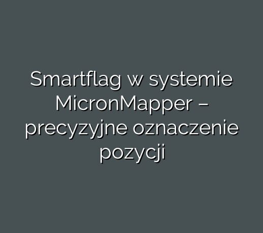 Smartflag w systemie MicronMapper – precyzyjne oznaczenie pozycji
