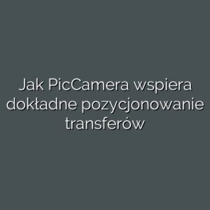 Jak PicCamera wspiera dokładne pozycjonowanie transferów