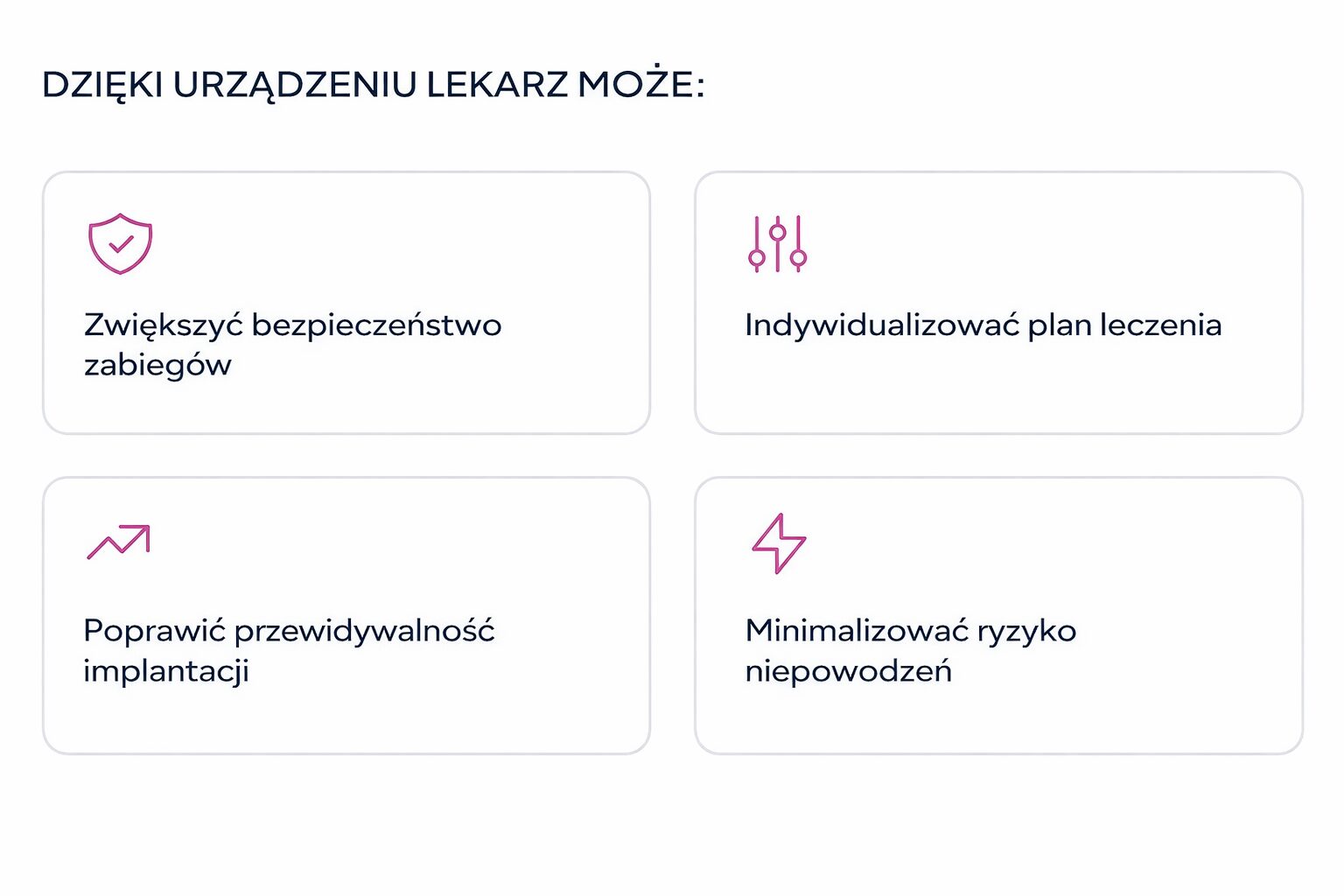 Korzyści z używania urządzenia przez lekarzy
